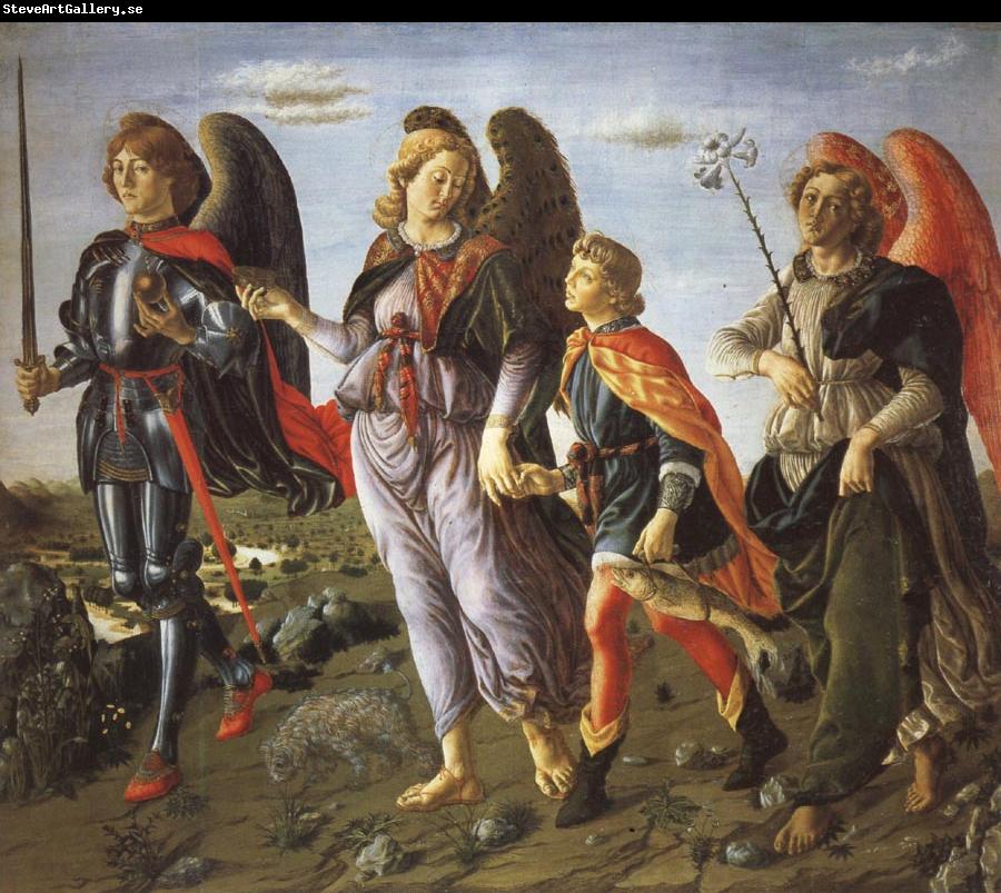 Francesco Botticini Tobias and the Tree Archangels